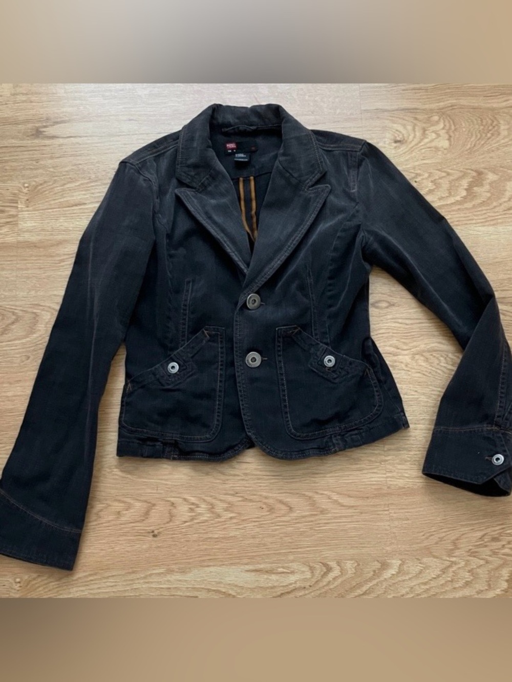 DIESEL Women's Black Tailored Jacket. Made in Italy. Sz M (runs small)